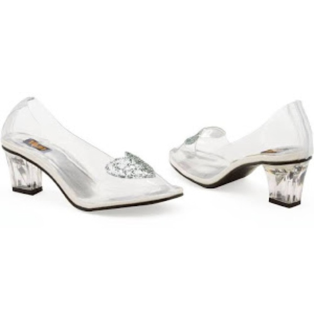 Clear 2 inch Cinderella Glass Slipper Shoes